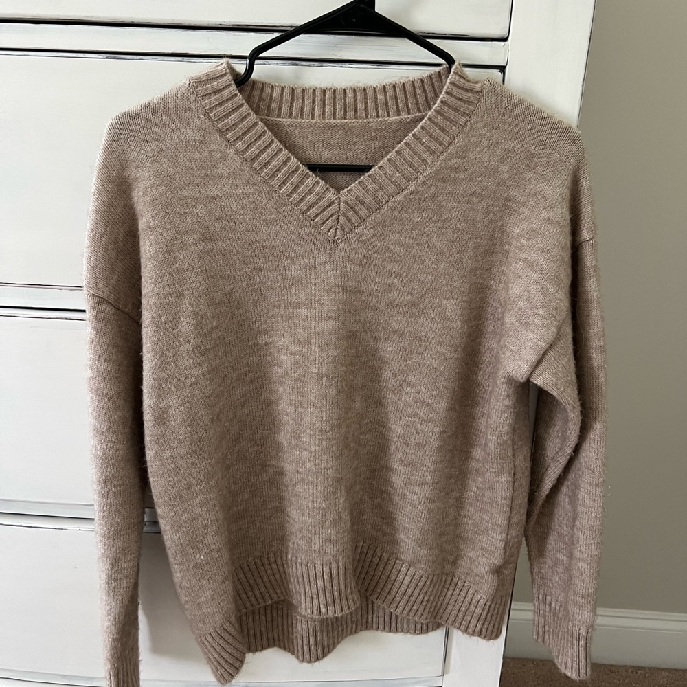Tan Oversized Sweater